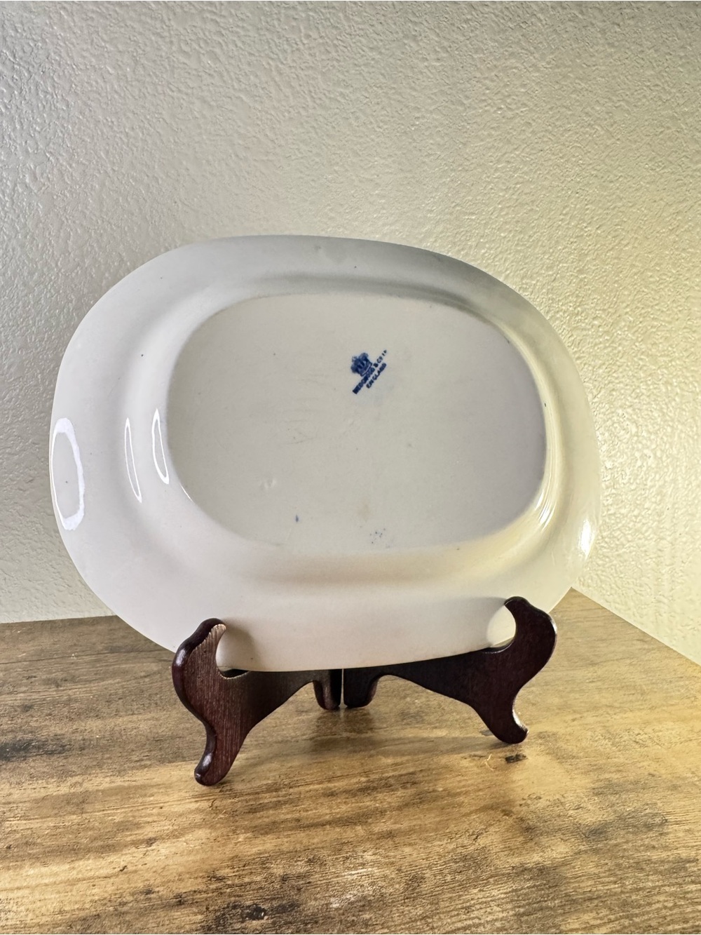 Wood & Sons “Yuan” Blue Willow Transferware Oval Serving Platter 12” - Picture 6 of 10